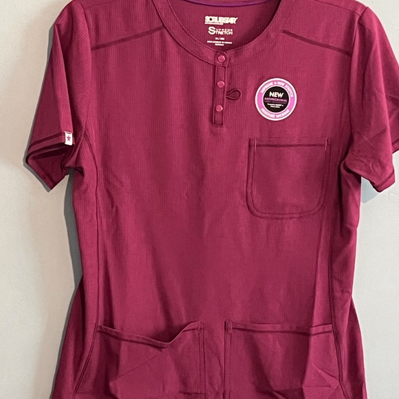 SELLING SCRUBSTAR TOP FOR WOMEN SIZE XS COLOR BURGUNDY - Picture 10 of 10